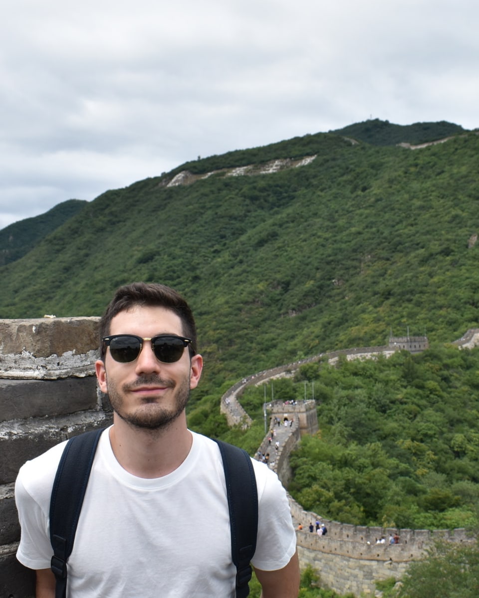 Juan P. Aparicio at the Great Wall